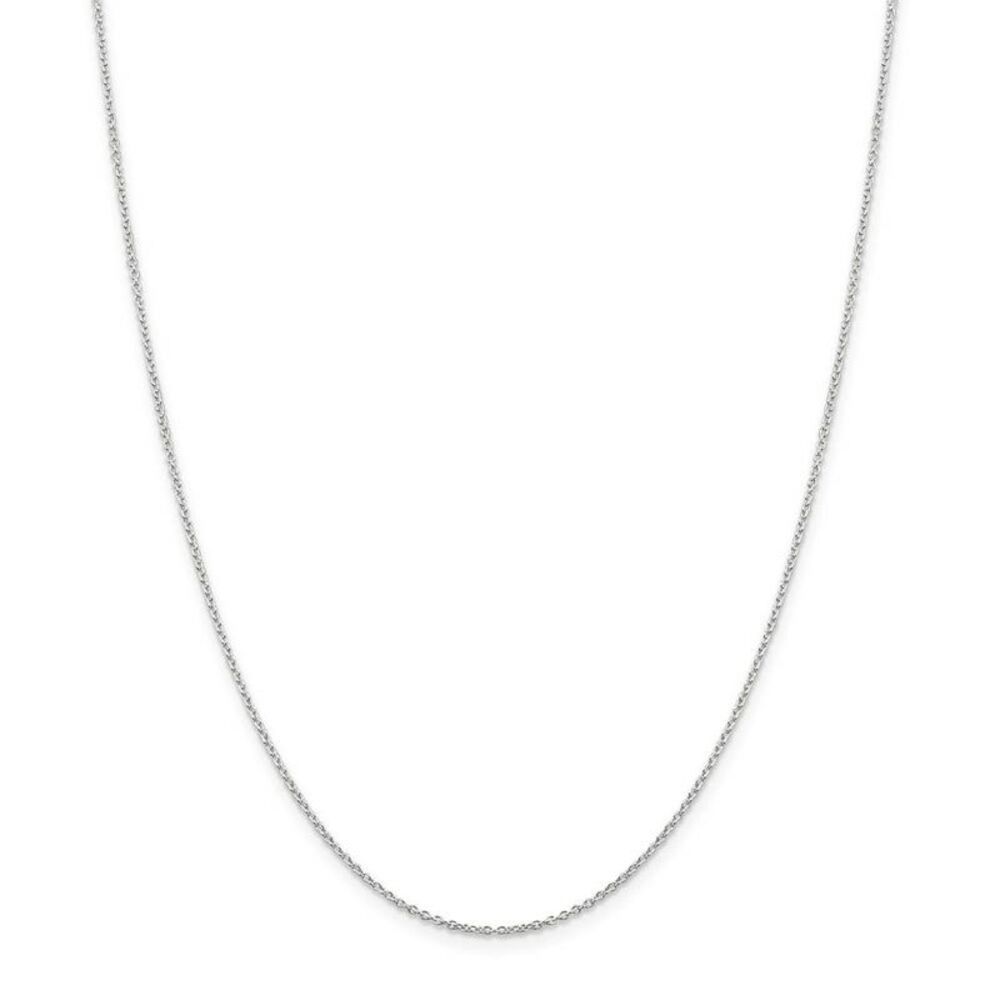 Silver, Amanda Collection Small Block Style Initial G Necklace - 24 In - Picture 3 of 8